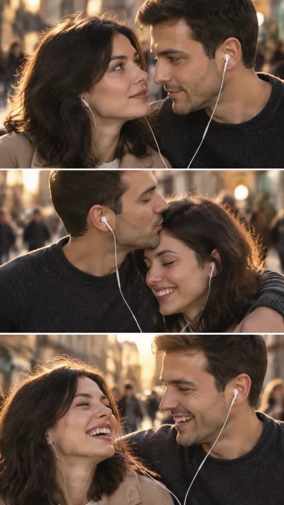Romantic City Walk Triptych