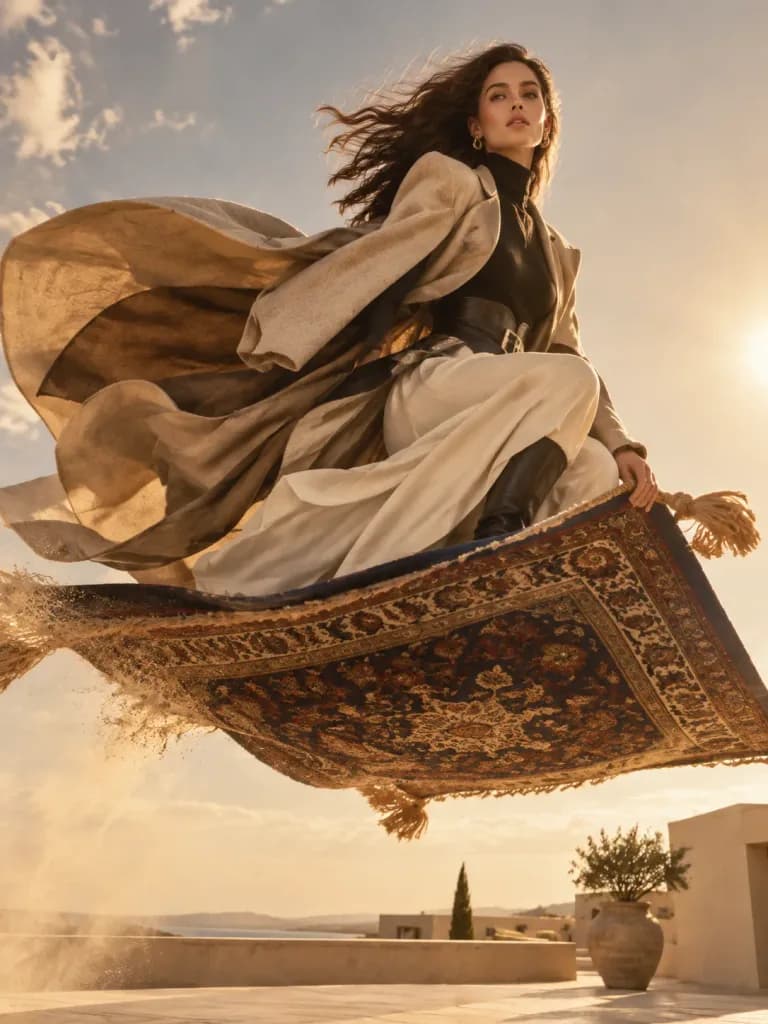 High-Fashion Magic Carpet Editorial