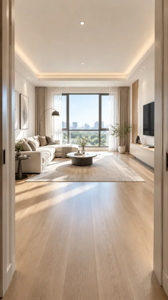 Modern Minimalist Living Room Renovation