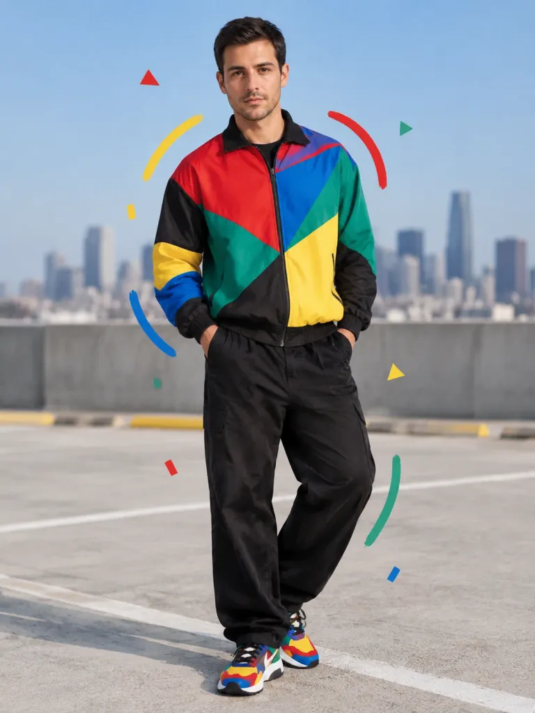Portrait Streetwear Gen Z sur Toit-Terrasse