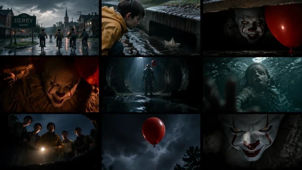 Cinematic Storyboard Sequence for Books