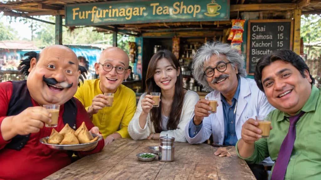 Nongkrong di Warung Teh bareng Motu Patlu