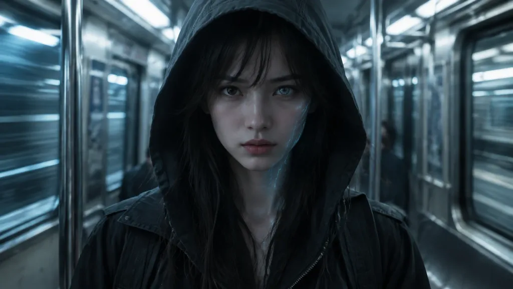 Subtle Cyborg Transformation on Subway