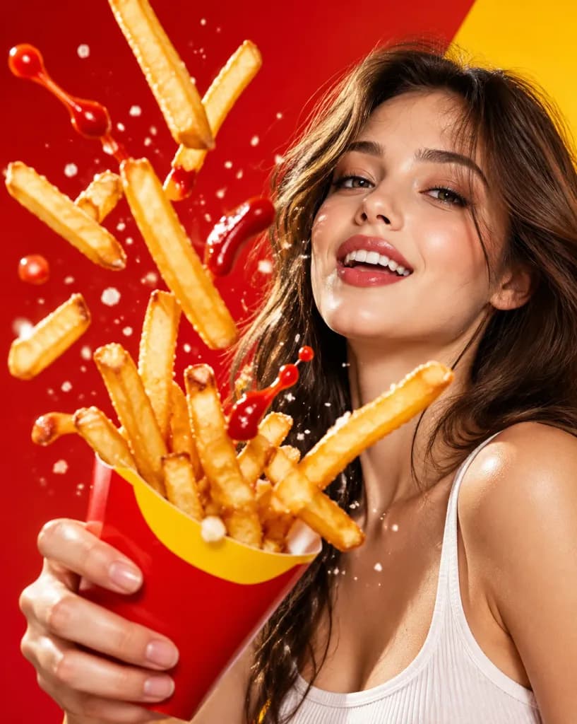 Crispy Fries Fast Food Commercial Ad