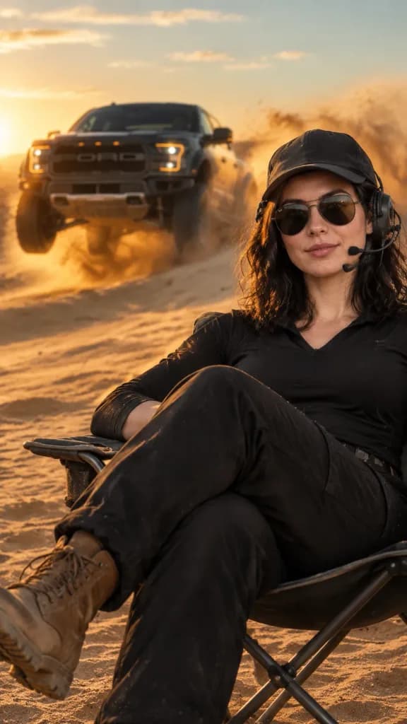 Desert Dunes Action and Calm Portrait