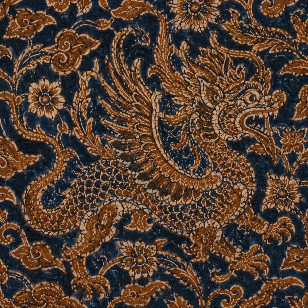 Traditional Javanese Batik Textile Pattern