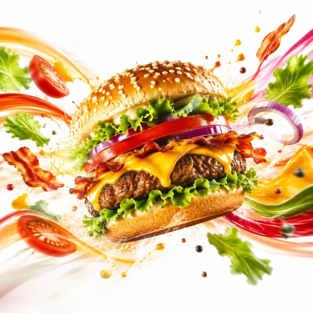 Dynamic Flavor Wave Food Advertisement