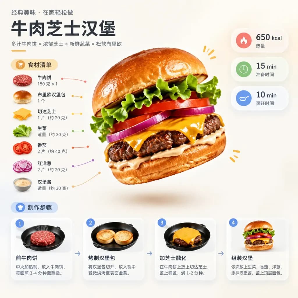 Modern Recipe Infographic Poster