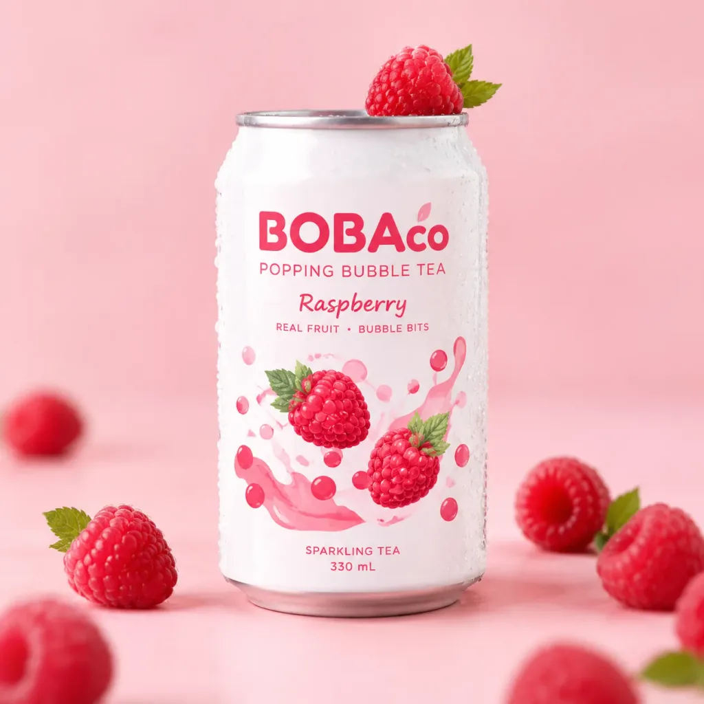 Boba Tea Can Commercial Studio Shot