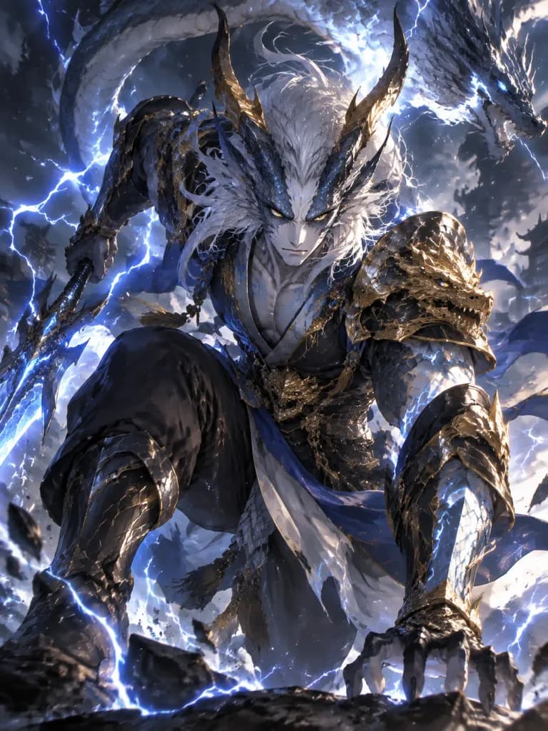 Powerful Dragonewt Warrior Transformation