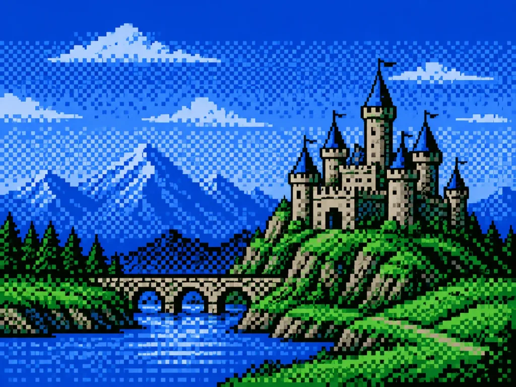Hardware Accurate NES Background Pixel Art