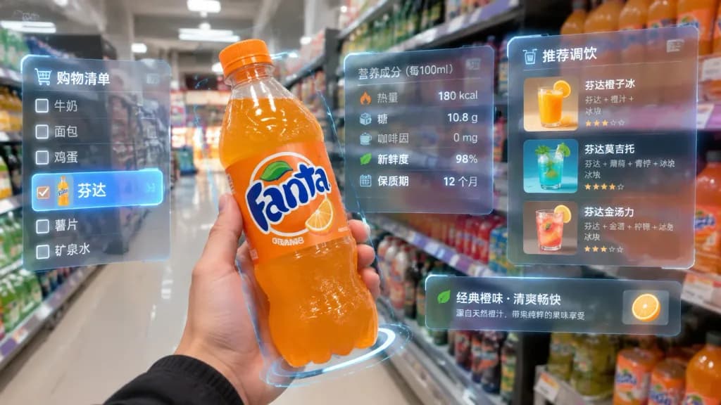 Augmented Reality Supermarket Shopping POV
