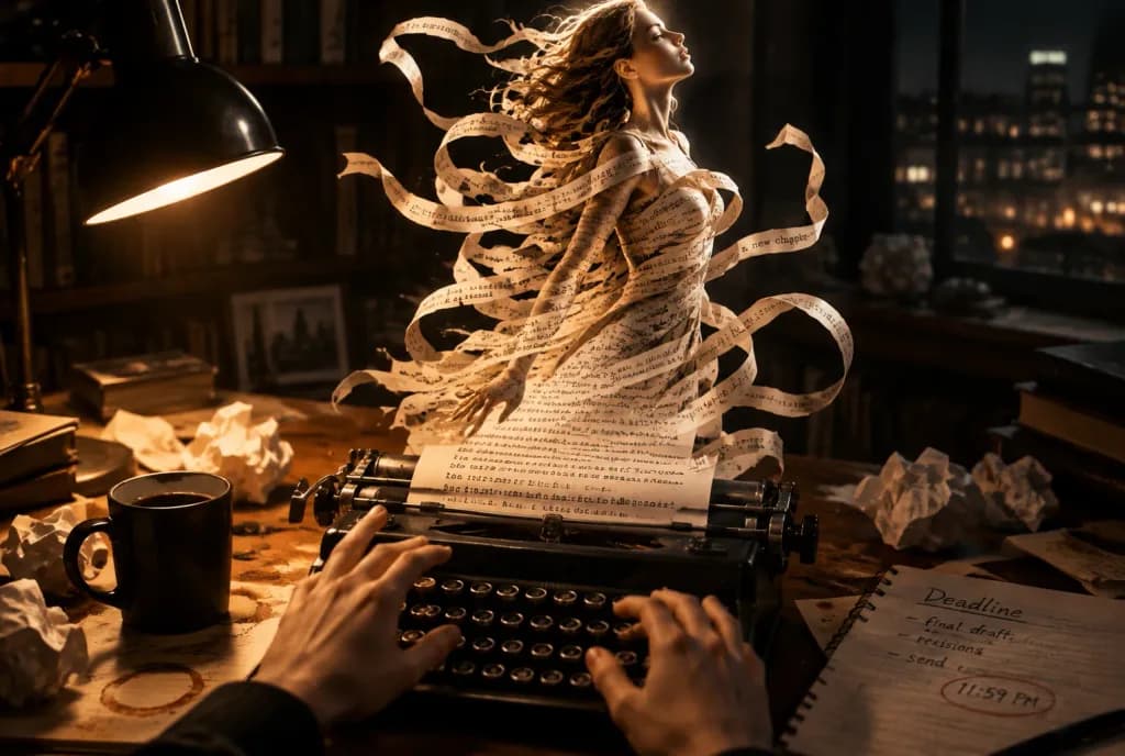 Typewriter Story Coming to Life
