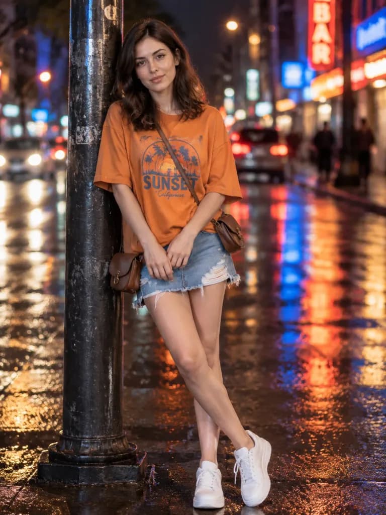 Urban Night Street Portrait