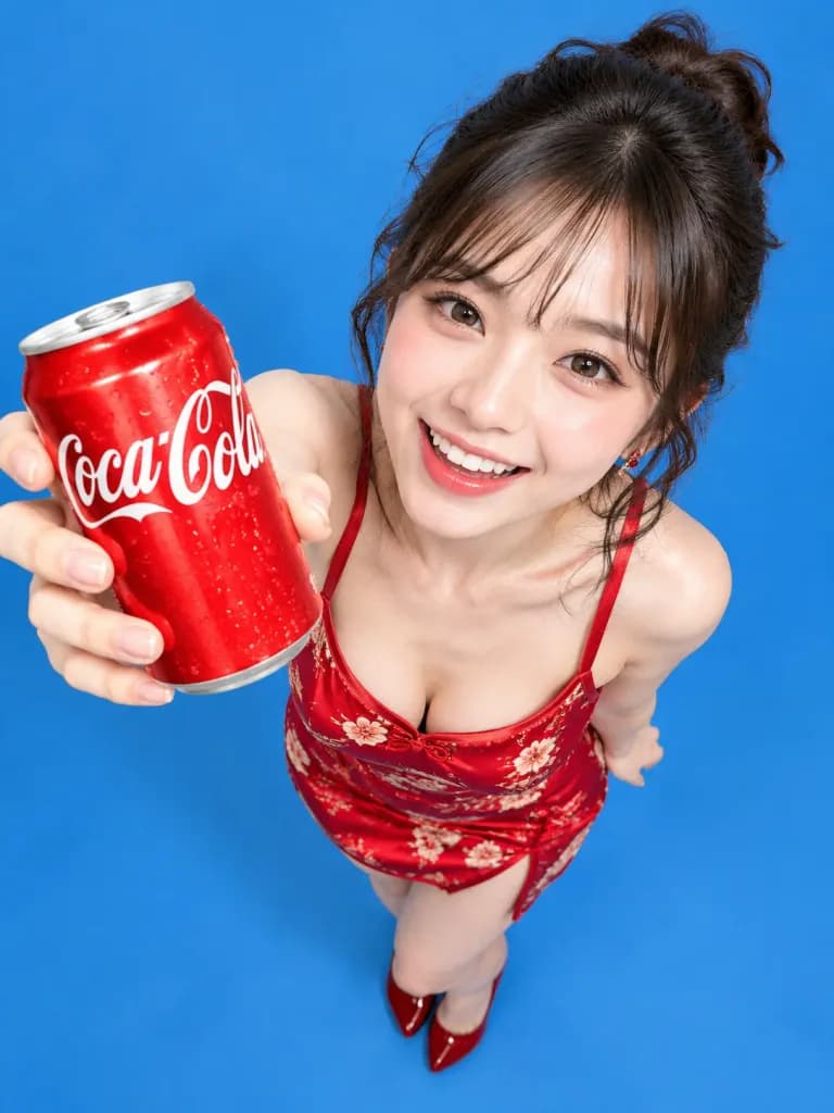 Fisheye Commercial Portrait with Soda Can