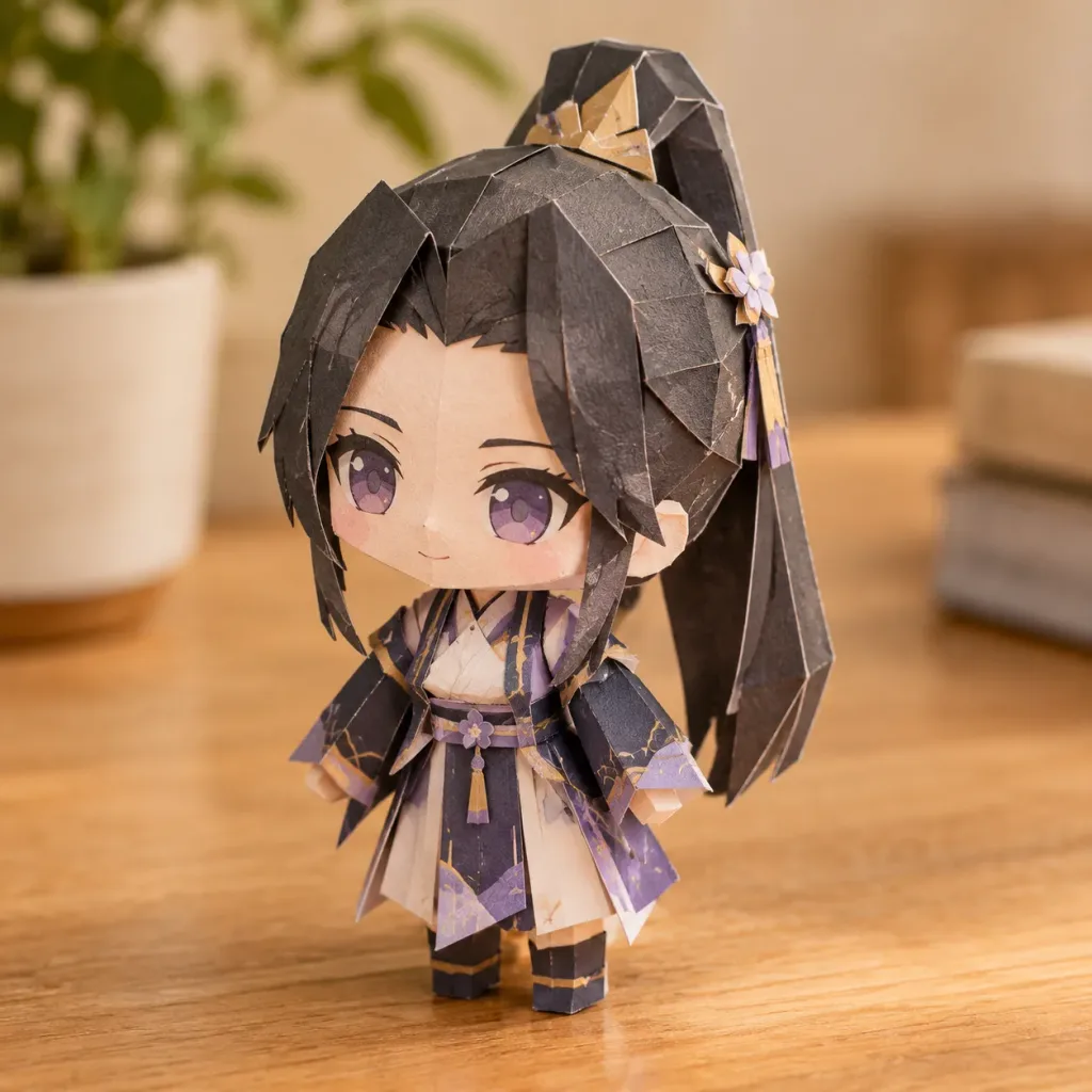 Cute Miniature Papercraft Figurine