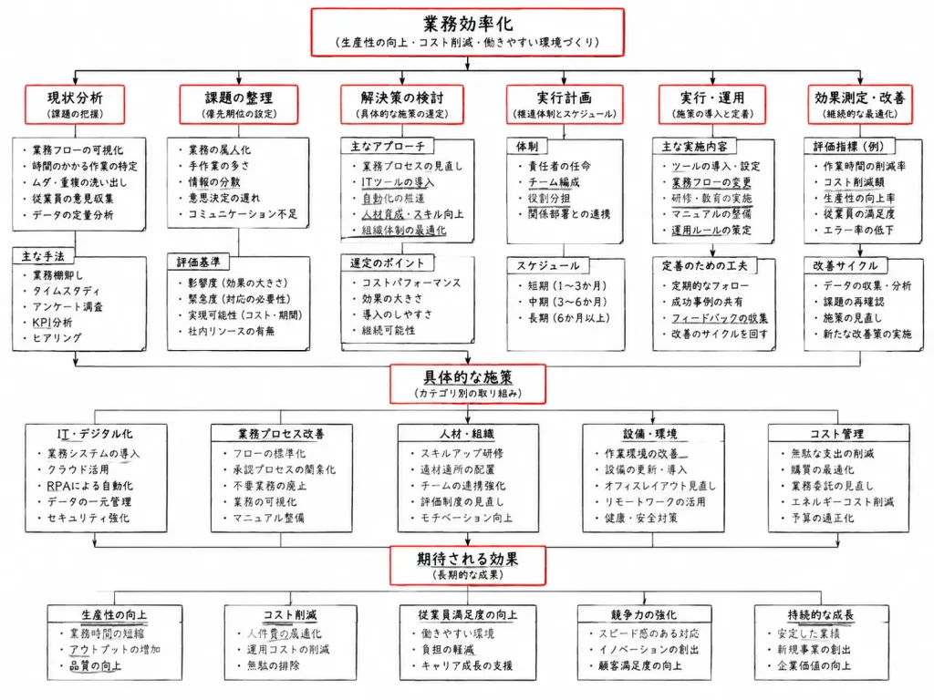 Dense Japanese Logic Tree Diagram