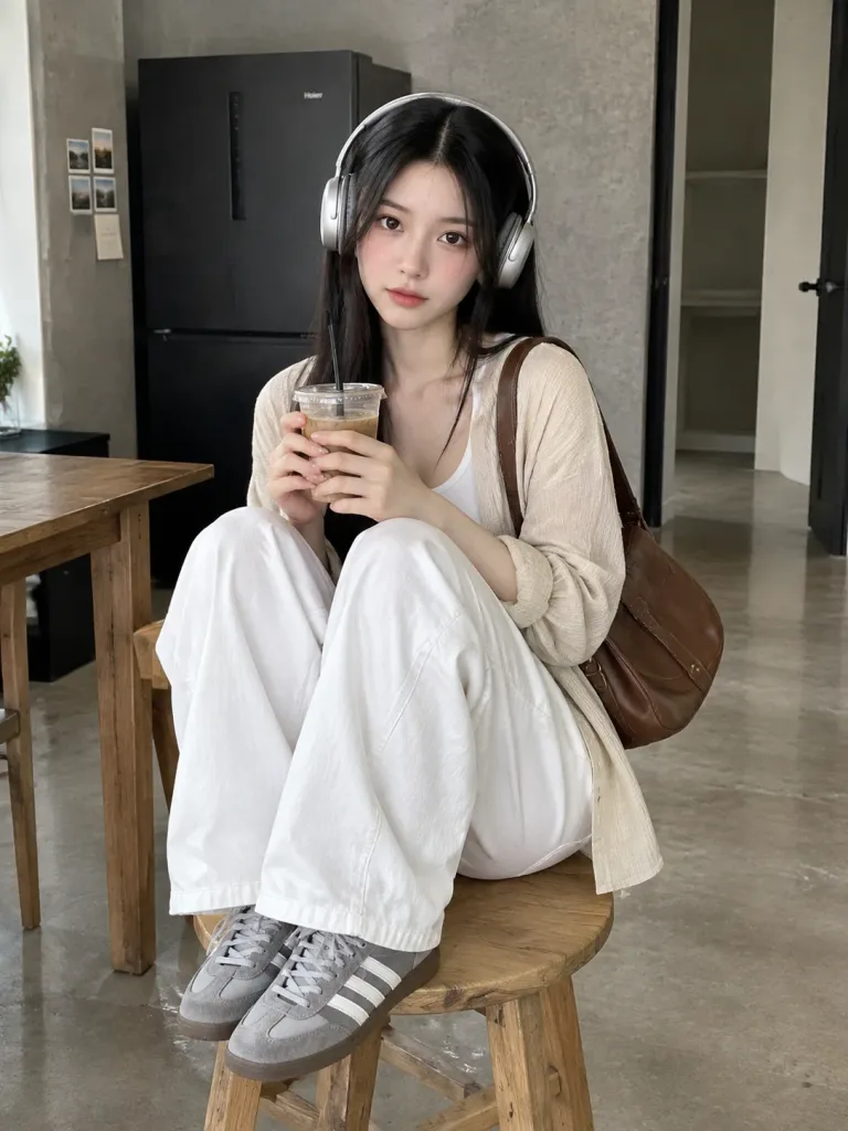 미니멀 실내 라이프스타일 포트레이트
