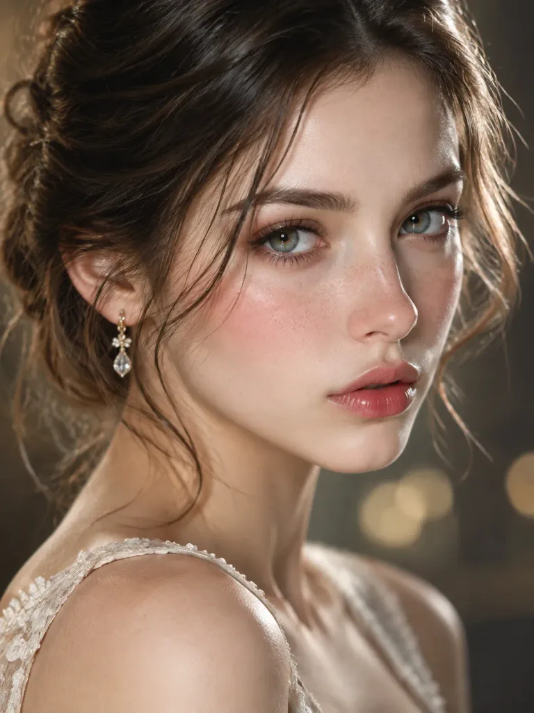 Ethereal Fashion Editorial Beauty Close-Up