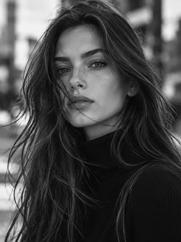 Black and White Editorial Portrait