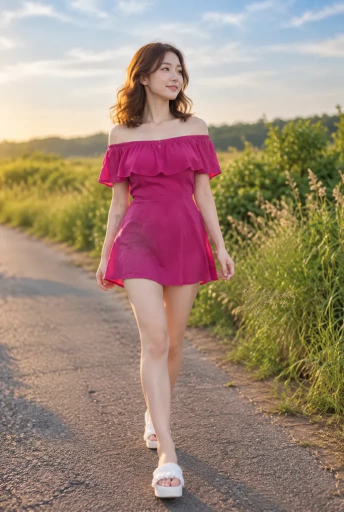 Country Road Golden Hour Portrait