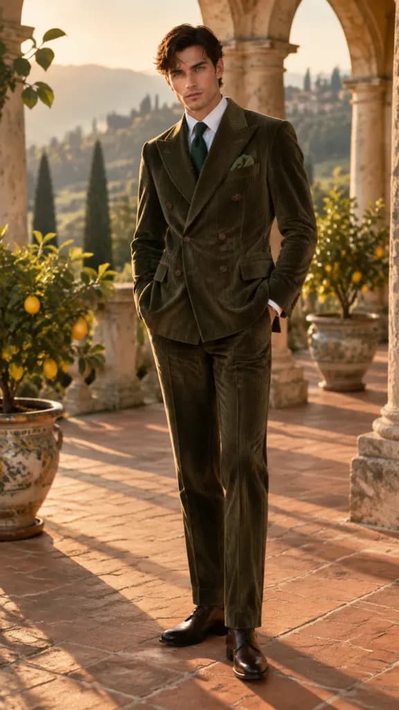 Men's Fashion Editorial at Italian Villa