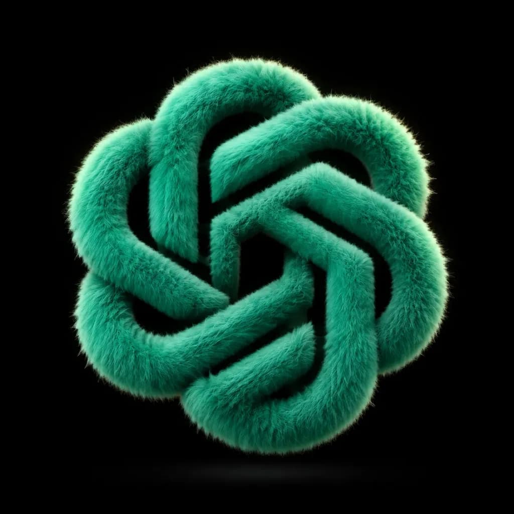 3D Fluffy Furry Brand Logo