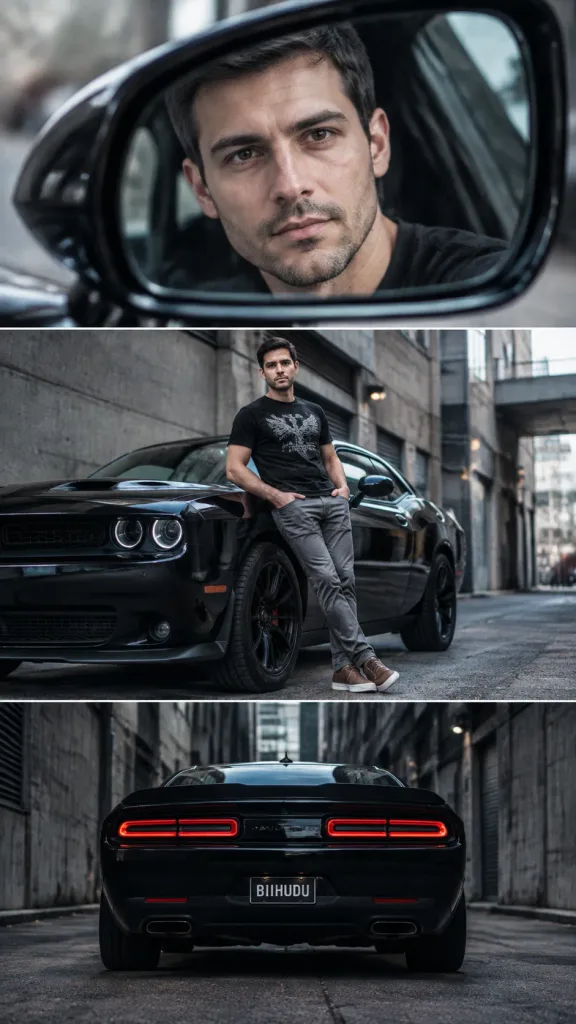 Urban Automotive Cinematic Triptych Portrait