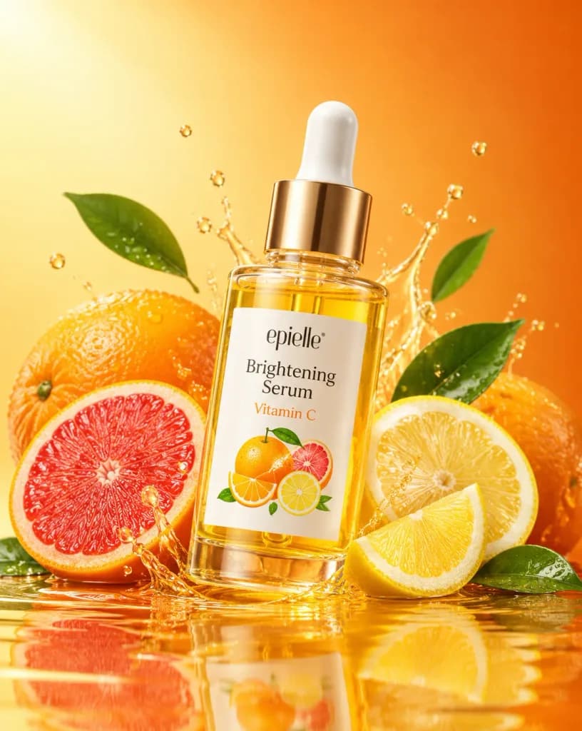 Vitamin C Serum Citrus Product Photography