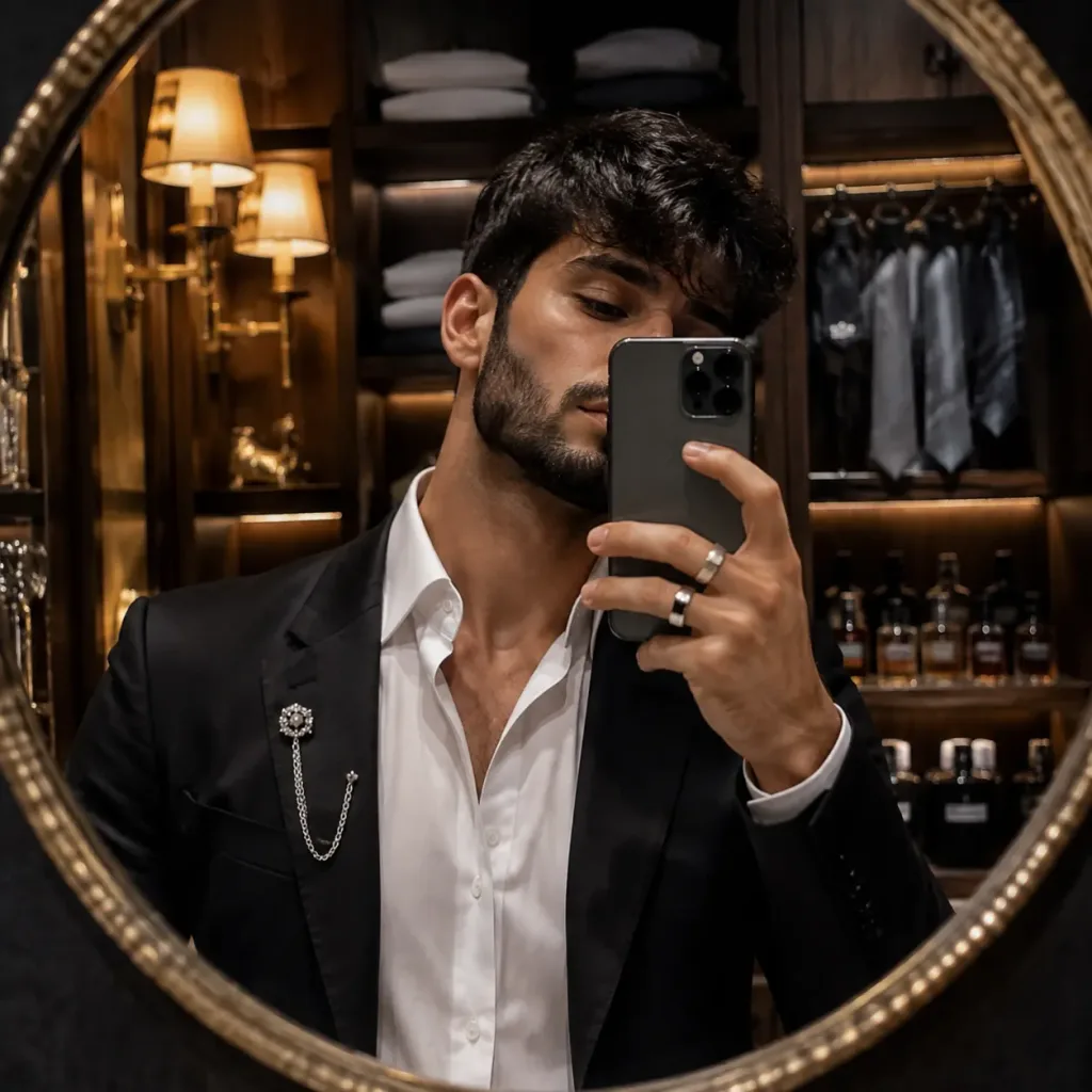 Luxury Closet Mirror Selfie Portrait