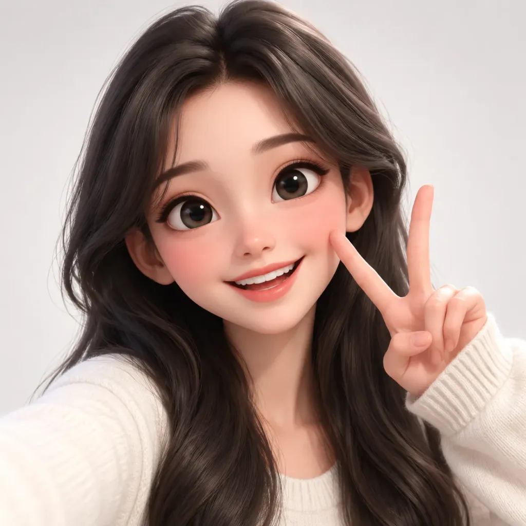 ピクサースタイルの3Dアバターポートレート