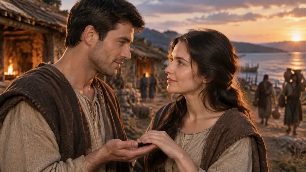 Ancient Settlement First Touch Romance