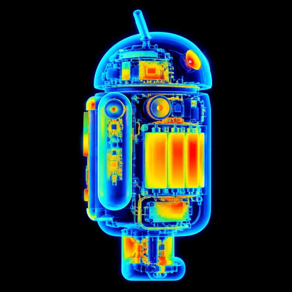 Thermal X-Ray Android Robot Render