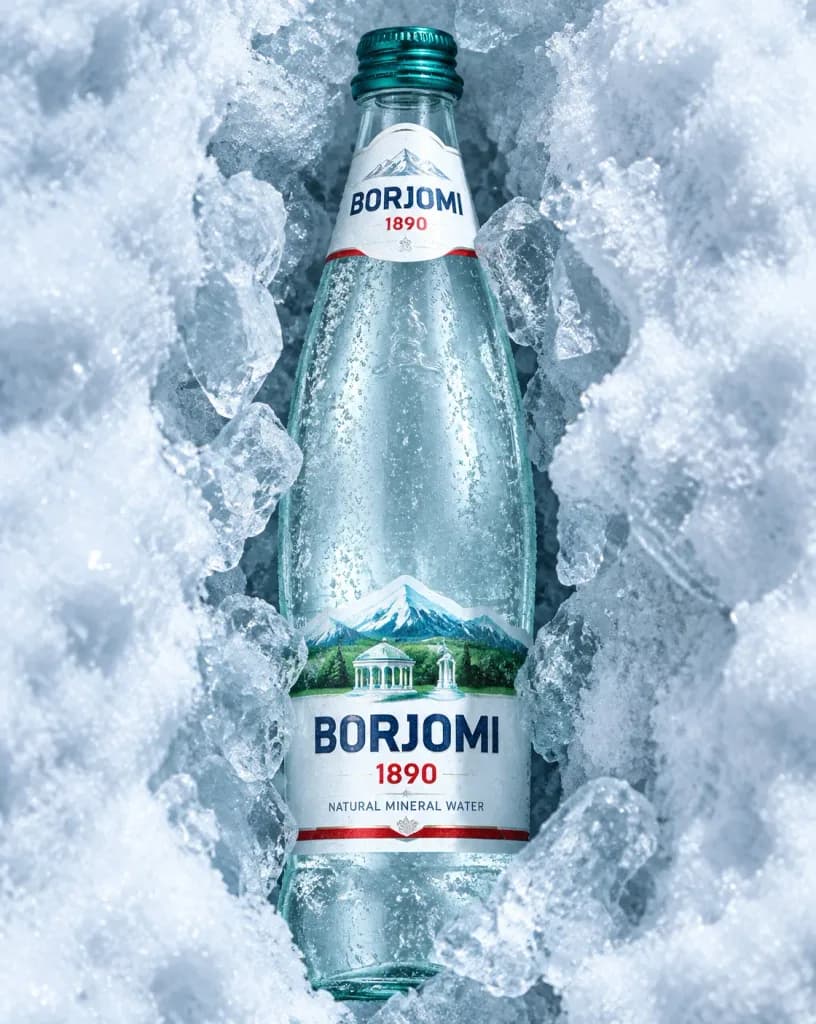 Chilled Mineral Water Bottle in Ice Cavity