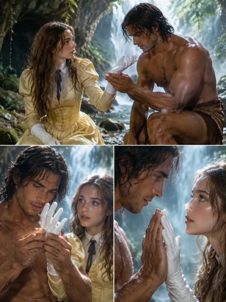 Triptyque Romantique Cosplay Cascade Tropicale