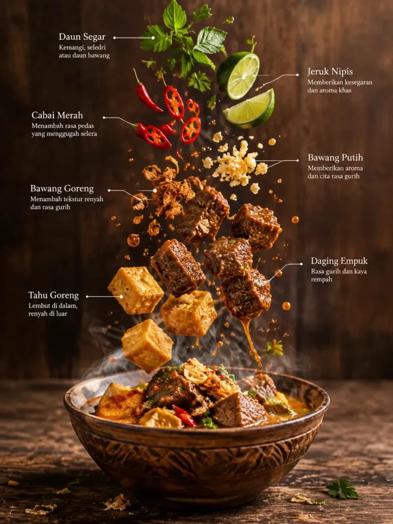 Levitating Culinary Recipe Infographic