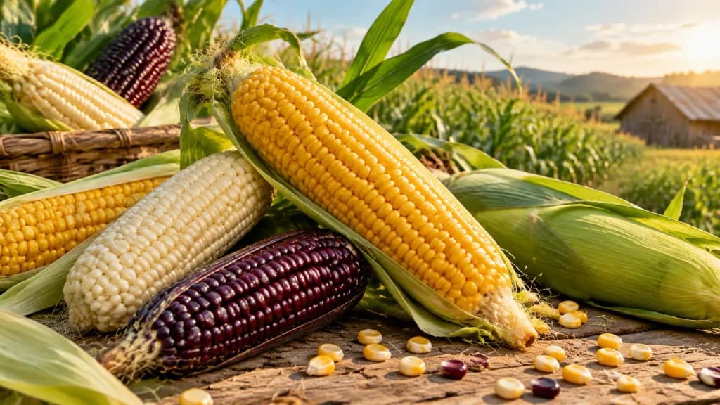 Rainbow Corn Harvest Wallpaper
