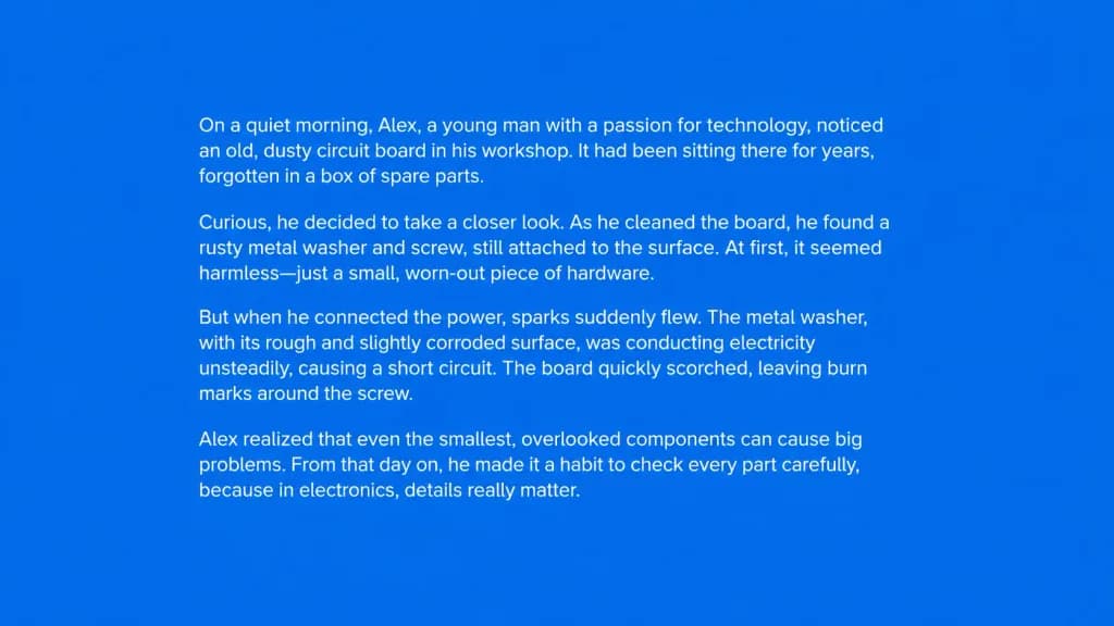 Thumbnail Story Interpretation Text Slide