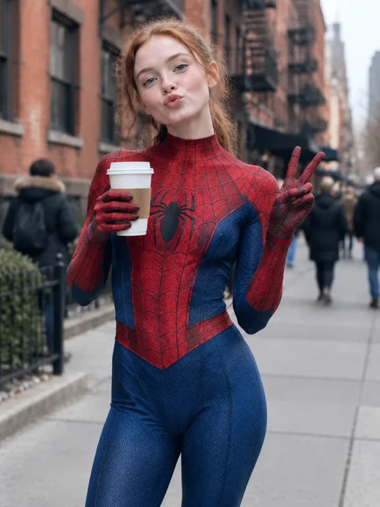 Candid Street Portrait of Off-Duty Superhero