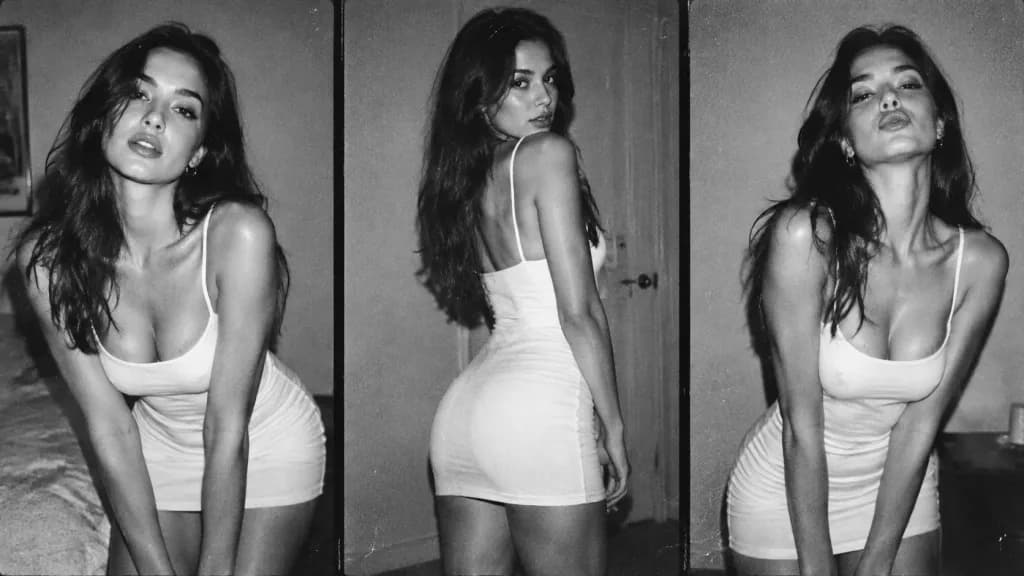 Black and White Film Triptych Portrait