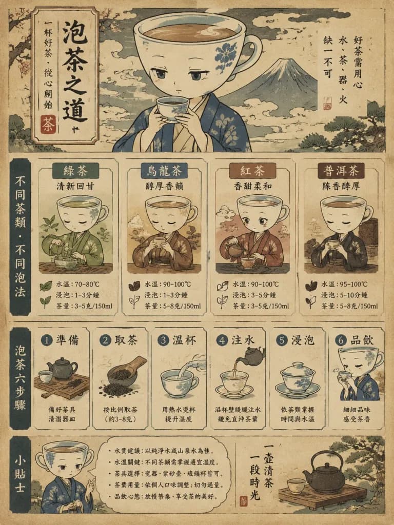 Ukiyo-e Style Character Infographic