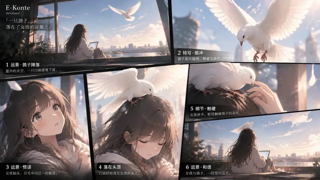 Cinematic Storyboard Panel Layout