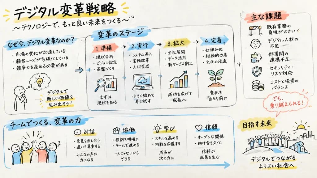 手書き風日本語グラフィックレコーディング