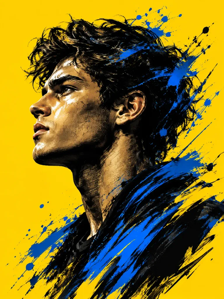 Street Art Profile Portrait Illustration