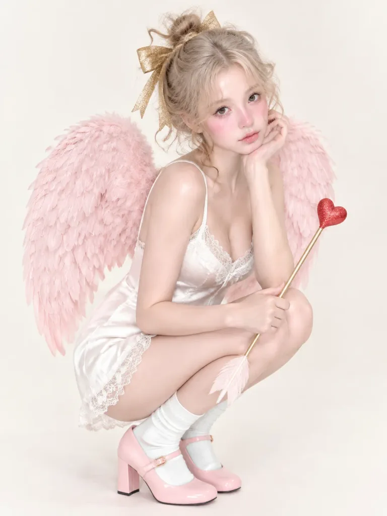 Coquette Cupid Studio Portrait