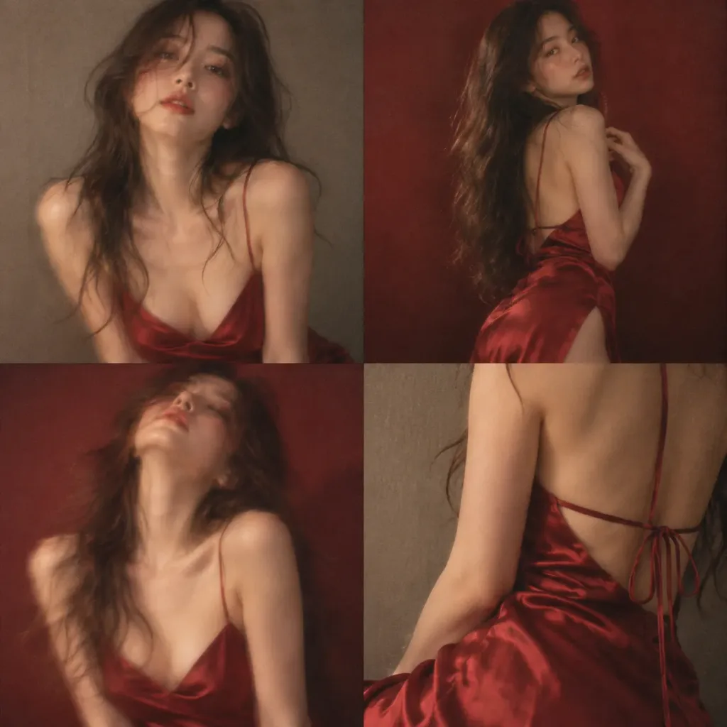 Four Panel Analog Film Editorial Collage