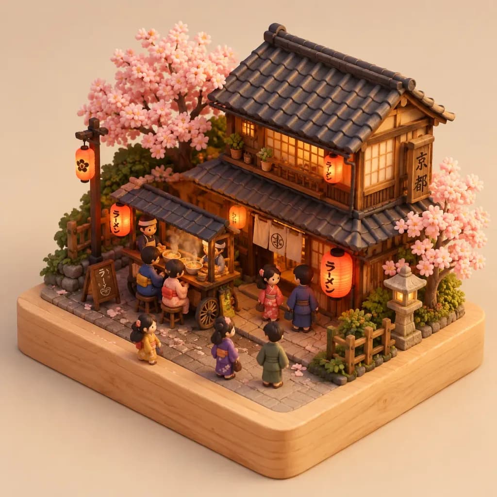 Cozy Miniature Clay World Diorama