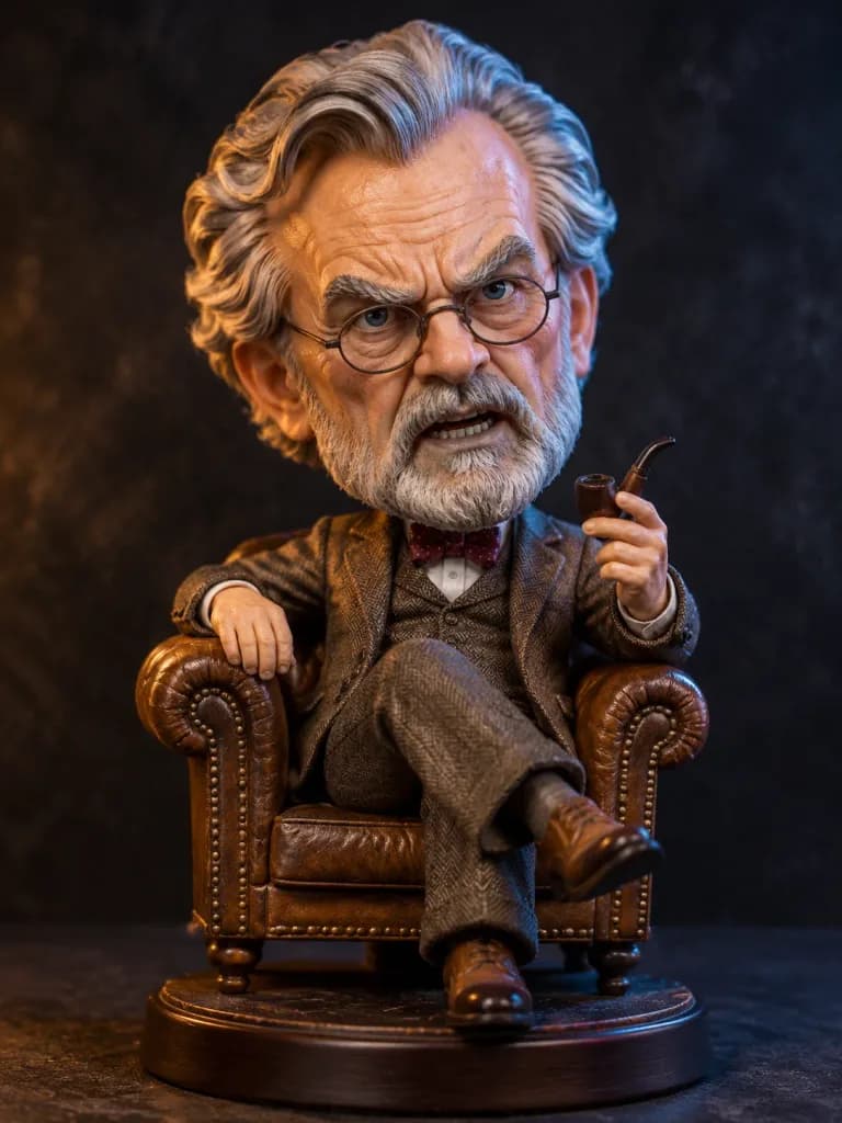 Caricature Bobblehead Figurine Studio Photography