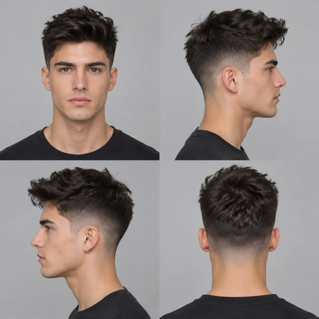 Barbershop Multi-Angle Haircut Reference
