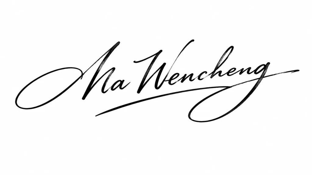 Artistic Celebrity Cursive Signature Design